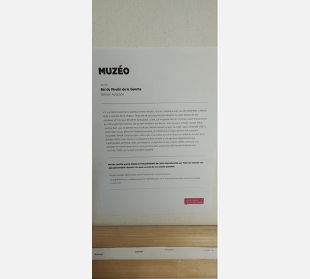 Impression sur toile grand format Muzéo Bal du Moulin de la Galette de Renoir