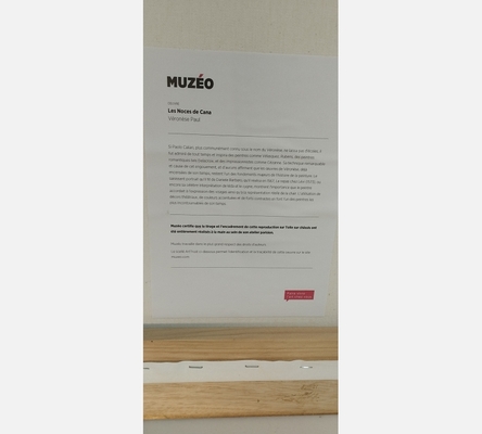 Impression sur toile grand format Muzéo Les Noces de Cana de Véronèse