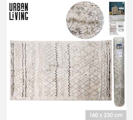 'L'ALHAMBRA' TAPIS CASABLANCA COULEURS IVOIRE ET BEIGE 160X230CM