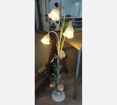 Lampadaire 3 feux fleurs