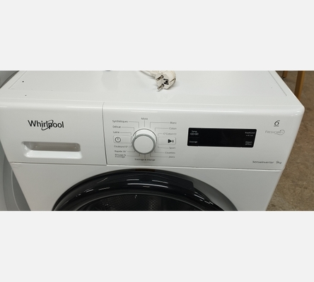 Lave-linge hublot posable Whirlpool FWFD91483BFR. 9 kg / 1400 T / A+++