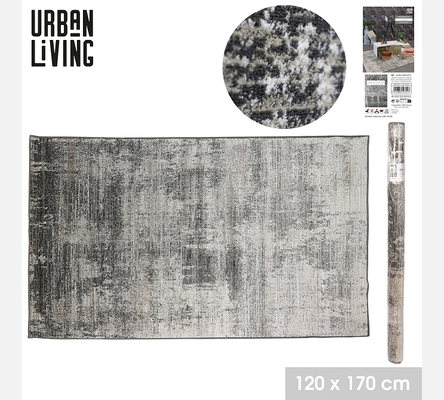 'LE PERSEPOLIS' TAPIS 100% VISCOSE DECOR CASUAL COULEUR GRIS ARDOISE 120X170CM