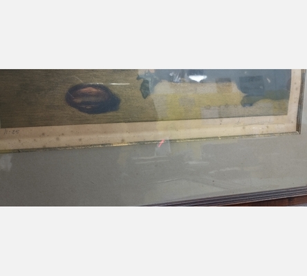 Lithographie ancienne n°25 de 'La pourvoyeuse' J-B Siméon Chardin