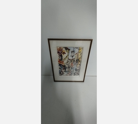 Lithographie vielle rue