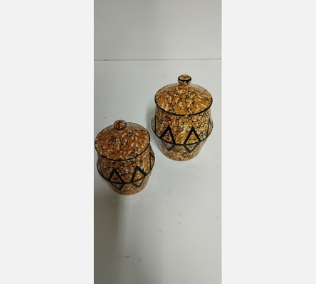 Lot de 2 céramiques La Majolique Wasmuel.