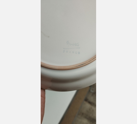 Lot de 39 assiettes en porcelaine blanche avec motif floral