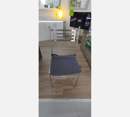 Lot de 6 chaises  en acier et inox