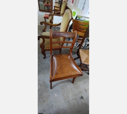 Lot de 6 chaises en cuir
