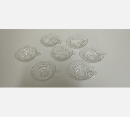 Lot de 7 tasses en cristal
