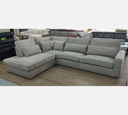 M2 Bon209.16. Canapé dangle Bristol en tissu texturé gris.