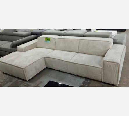 M2 Hydra23. Angle Cancun velours cotelé beige.