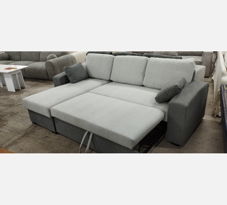 M2 Sor01/88 Canapé d'angle Aramis tissu GC/GF, convertible, réversible, coffre.