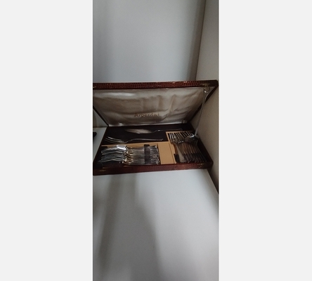 Ménagere a dessert en métal argenté