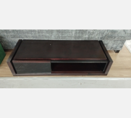 Meuble tv 1 tiroir 1 niche marron