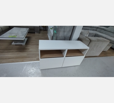 Meuble tv 2 portes blanc