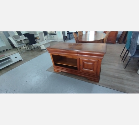 Meuble tv en merisier style Louis Philippe.