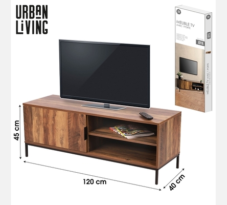 Meuble TV Joya teinte noyer.