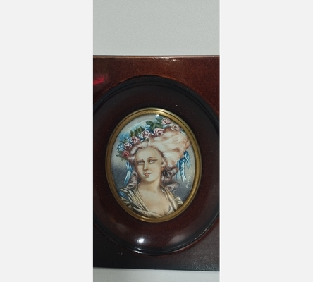 Miniature Princesse de Lamballe par Dallery selon Vigée Lebrun