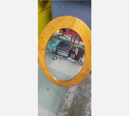 Miroir ovale  en pin