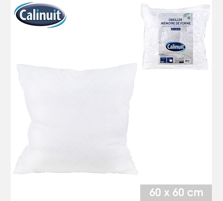 OREILLER MEMOIRE DE FORME 60X60CM