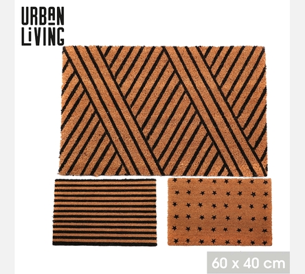 PAILLASSON GRAPHIQUE 3 DESIGNS ASSORTIS 40X60CM