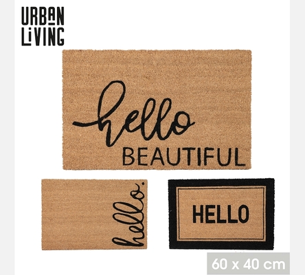 PAILLASSON MESSAGE 3 DECORS ASSORTIS 40X60CM