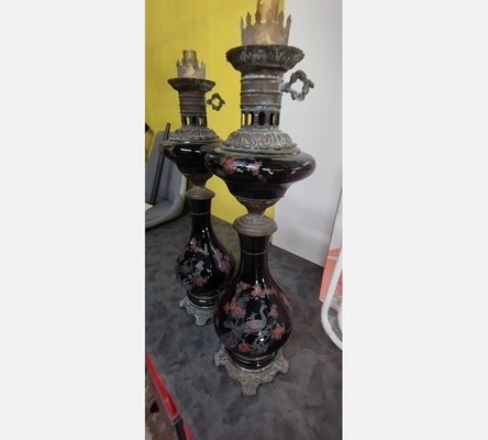 Paire de lampes styles Napoléon.