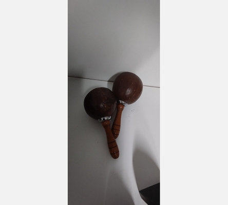 Paire de Maracas en bois et coco