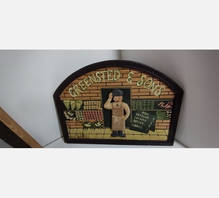 Panneau de brasserie publicitaire