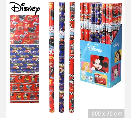 PAPIER CADEAU LICENCE 'CARS' 200X70CM