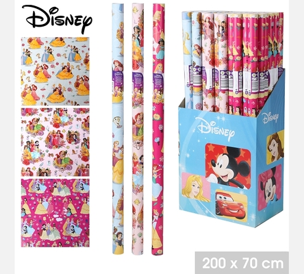 PAPIER CADEAU LICENCE 'PRINCESSE' 200X70CM