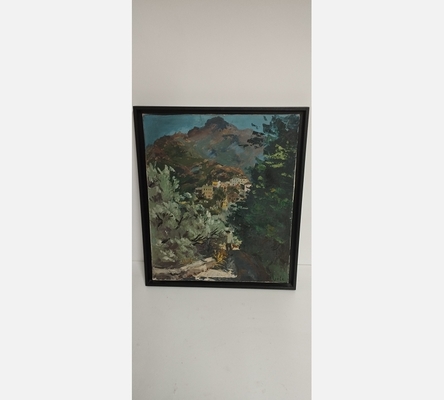 Paysage de Provence. Peinture de Pierre Berjole