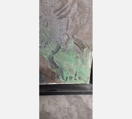 Paysage de Provence. Peinture de Pierre Berjole