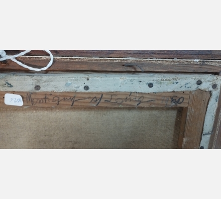 Peinture d'un pont à l'entrée du village de Montigny sur Loing