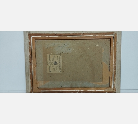 Peinture 'Les vaches dans le pré' signée Laurent