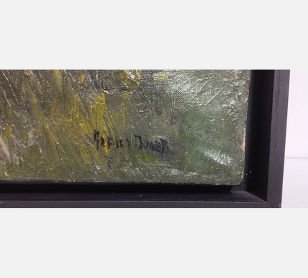 Peinture nature morte au bouquet de fleurs signée Alfred Junet