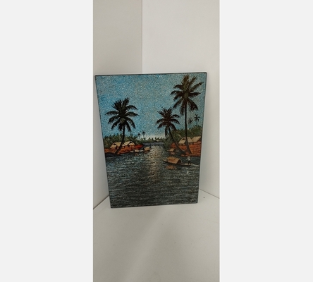 Peinture sur bois laqué