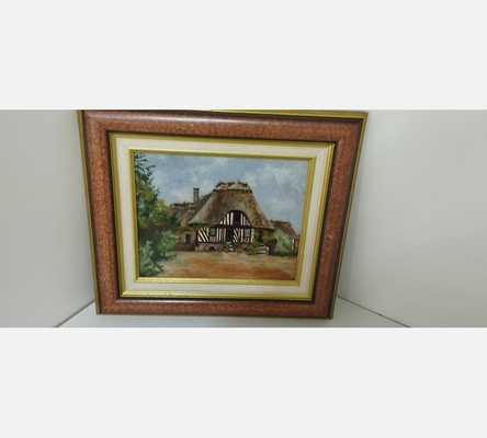 Peinture sur bois maison normande