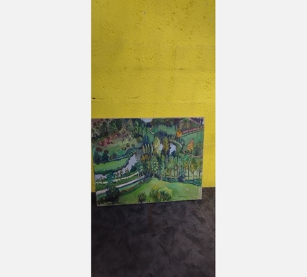 Peinture sur toile 'Le Jardin'