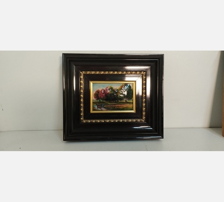 Petit cadre en email de Limoges signé Bétourné