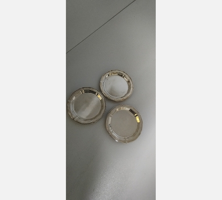 Petit plateau en métal argenté