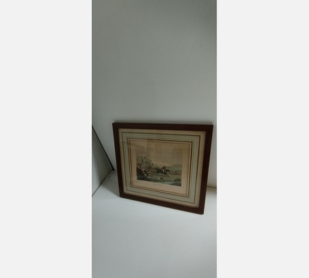 Petit tableau 'la chasse'