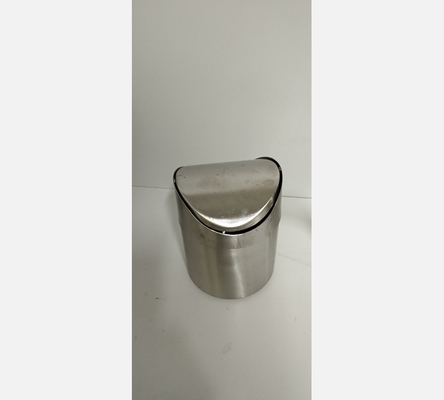 Petite poubelle de table en inox brossé