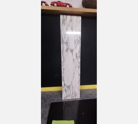 Plaque en marbre blanc 26x110 cm