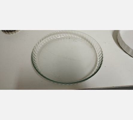 Plat à tarte en verre