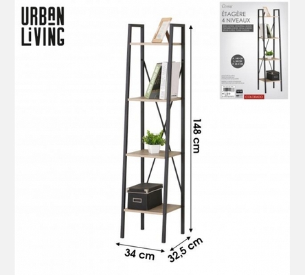 PM. Etagère échelle Colorado, 4 niveaux.
