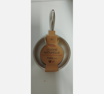 Poêle en inox massif de 20 cm.