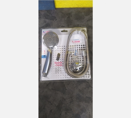 Pommeau de douche avec flexible 1.50 m.