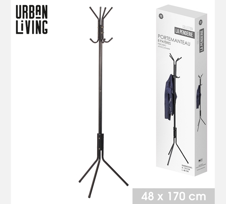 Porte manteaux en métal noir.