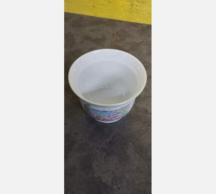 Pot en porcelaine blanc alpac